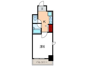 エスリード新神戸(306)の物件間取画像